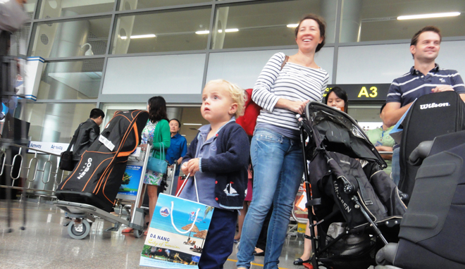 ភ្ញៀវទេសចរអន្តជាតិចំរើនទីក្រុងDa Nang